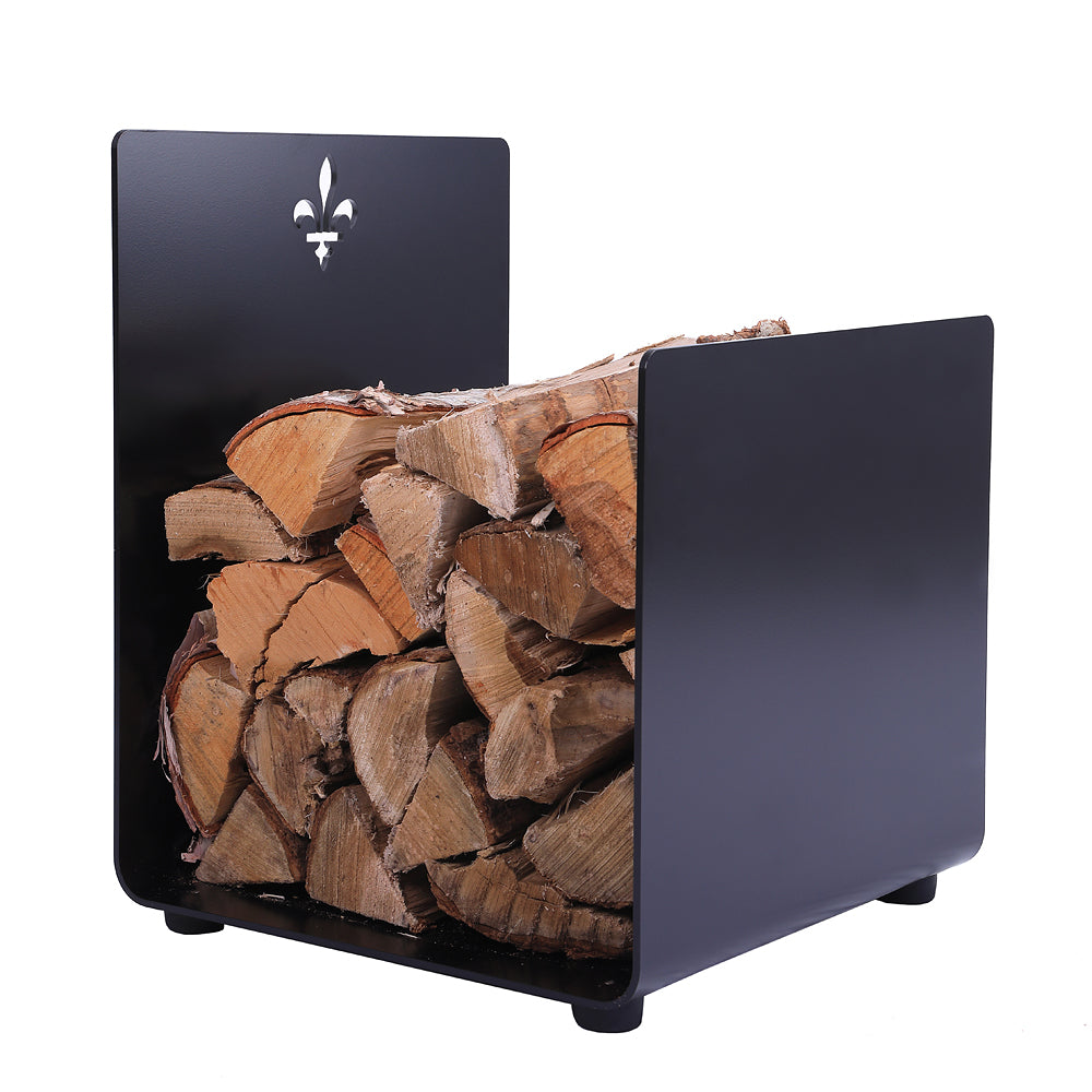 Log Holder with Quebec Emblem