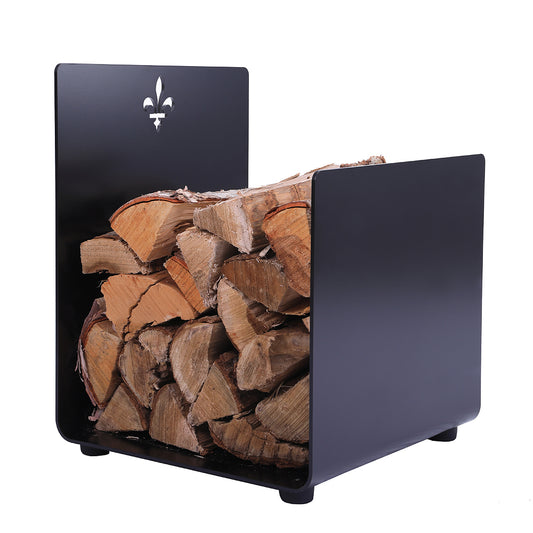 Log Holder with Quebec Emblem