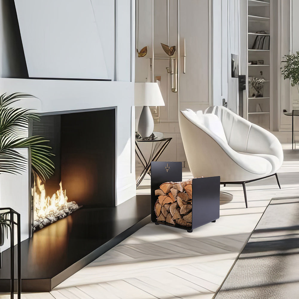 Log Holder with Quebec Emblem