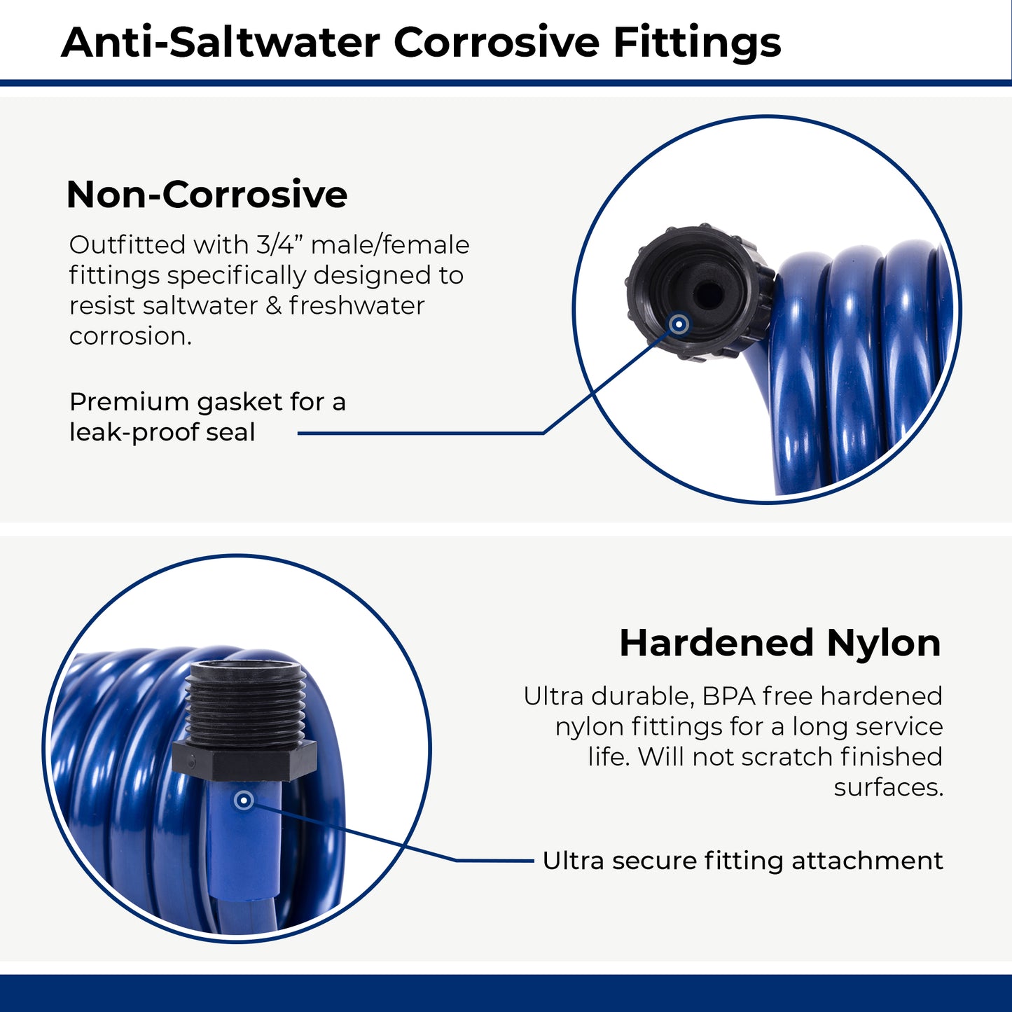 SpringHose™ Marine Coiled Water Hose