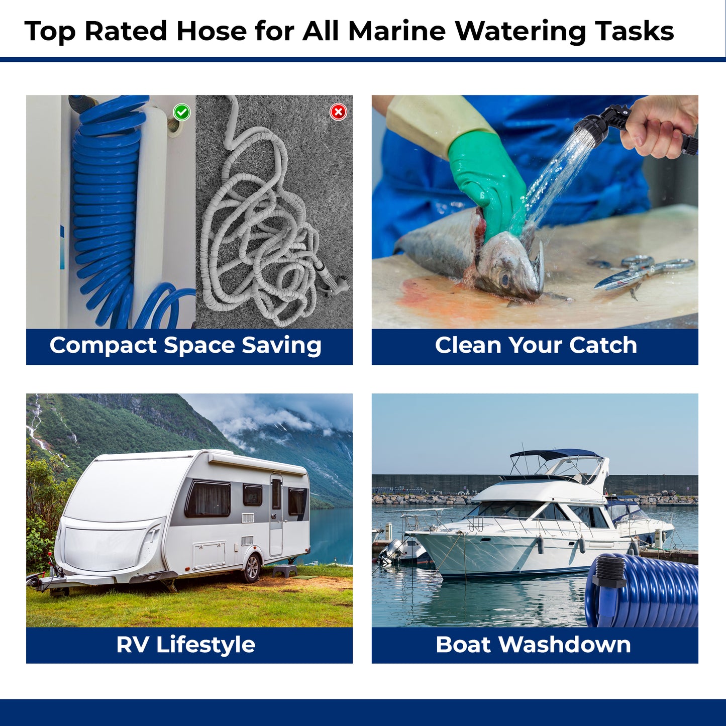 SpringHose™ Marine Coiled Water Hose