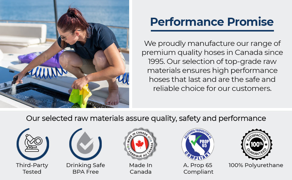 SpringHose™ Marine Coiled Water Hose