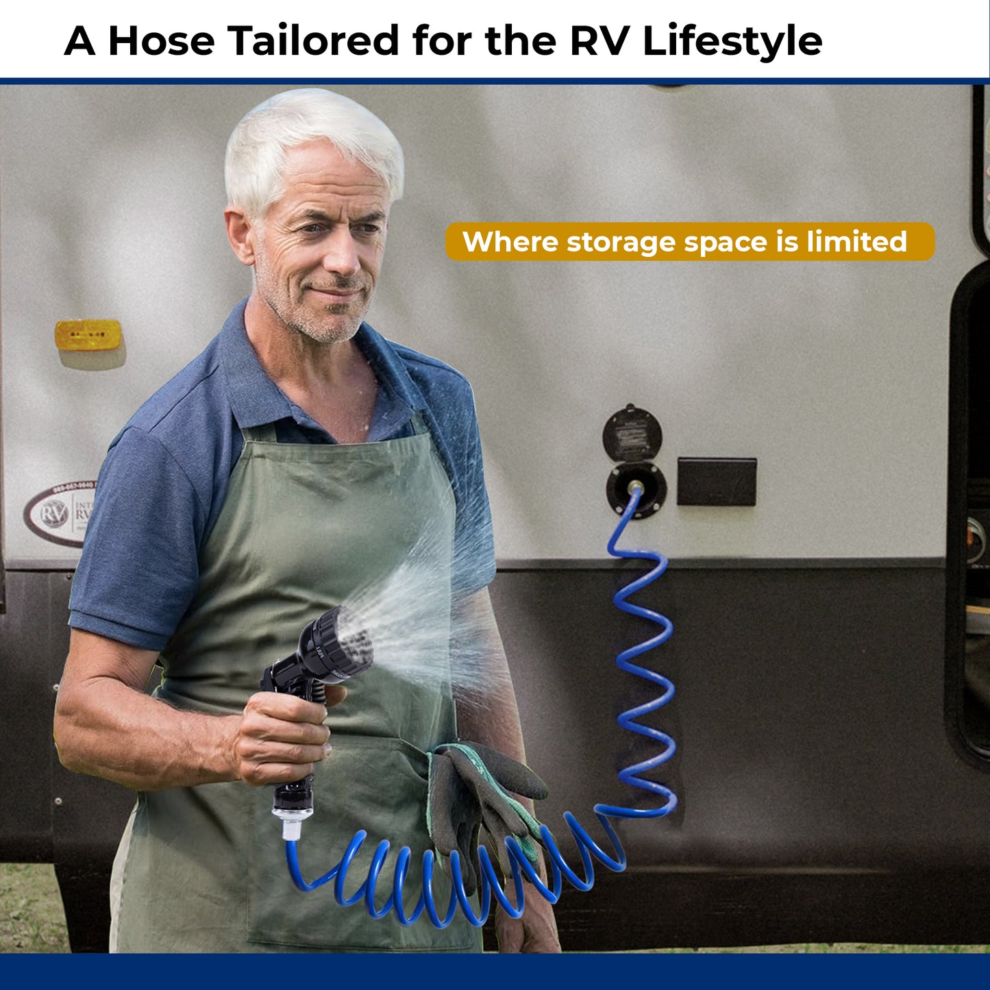 SpringHose™ RV Coiled Water Hose