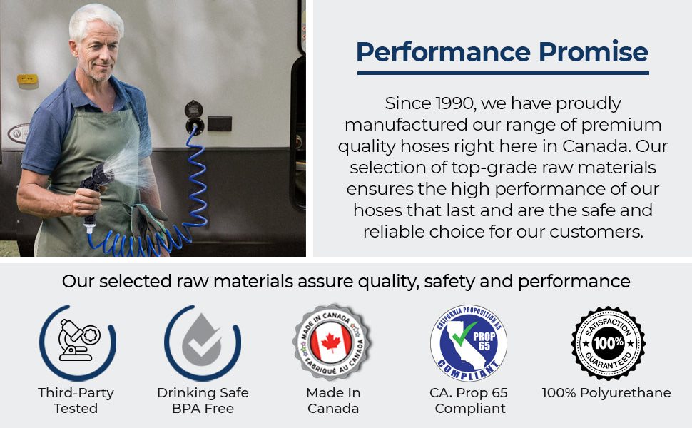 SpringHose™ RV Coiled Water Hose