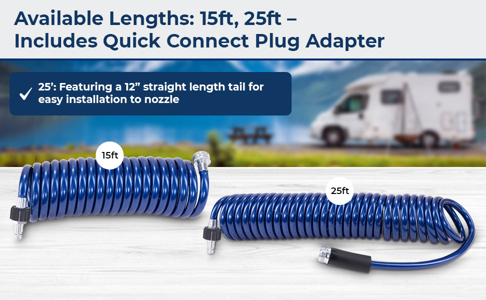 SpringHose™ RV Coiled Water Hose