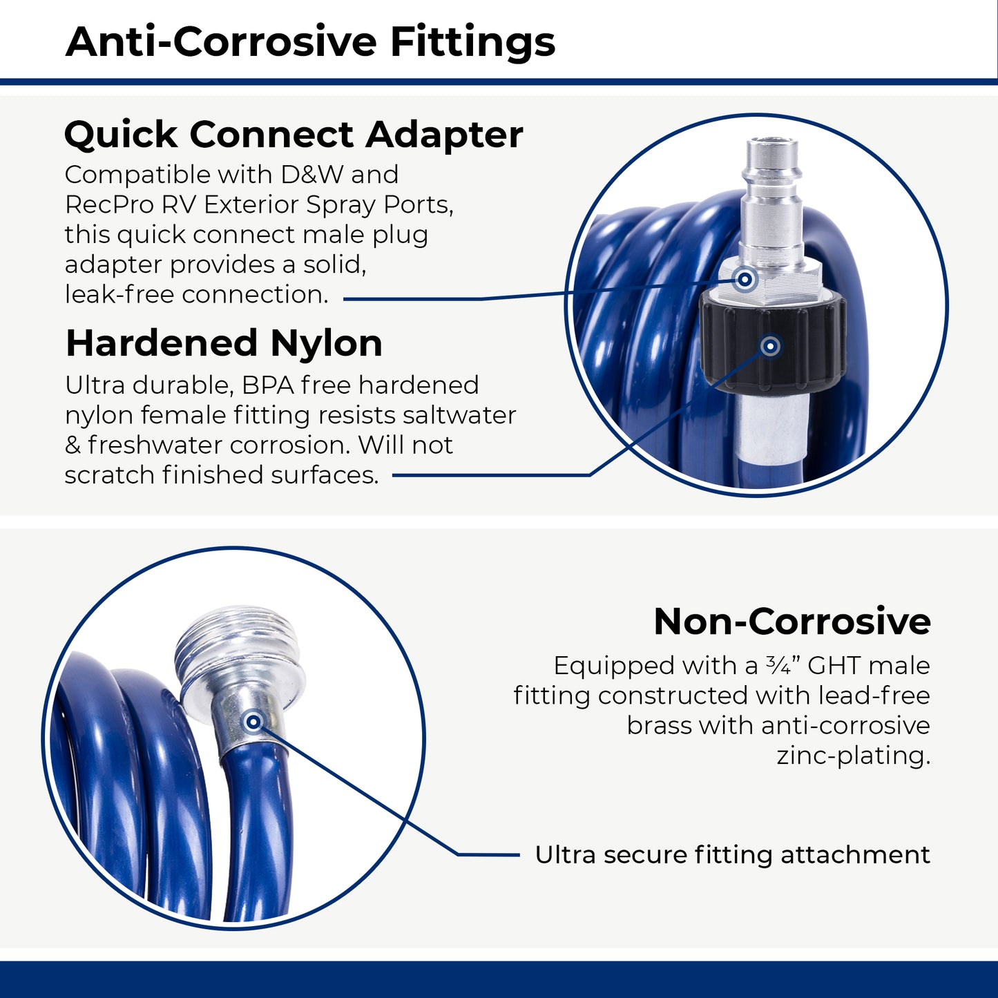 SpringHose™ RV Coiled Water Hose